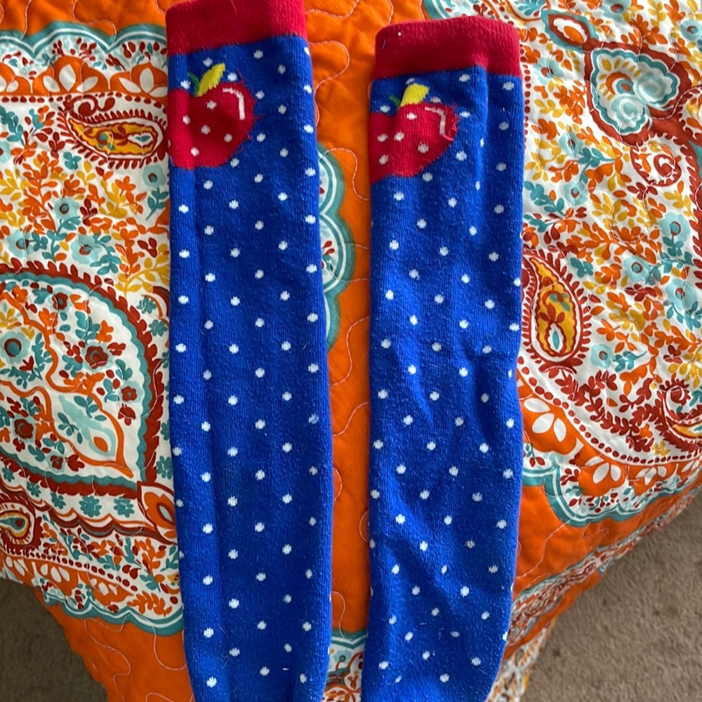 Apple knee socks